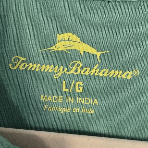 Tommy Bahama 100% Supima Cotton Seafoam Green Short Sleeve Polo Shirt Size Large - Picture 2 of 13